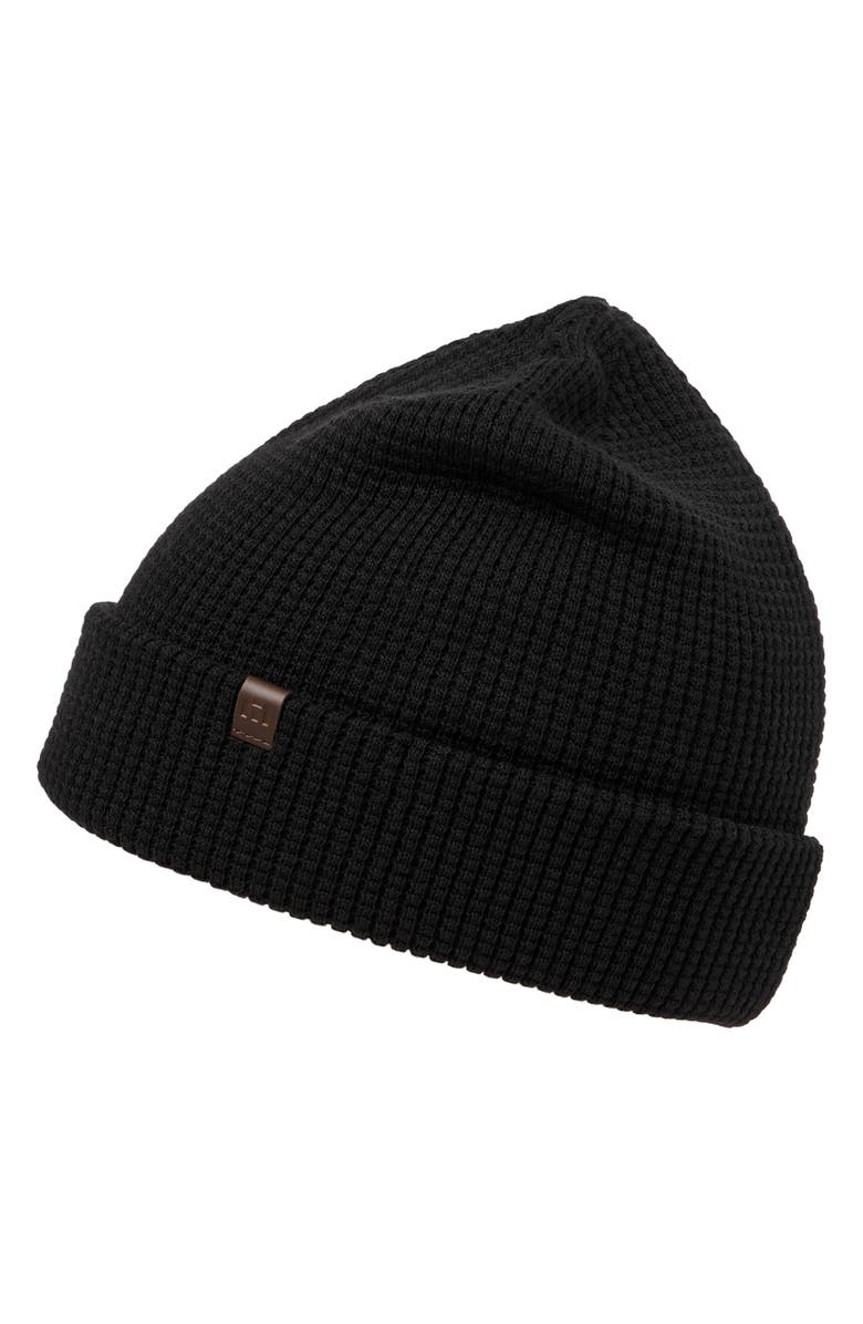 TravisMathew Cloud Waffle Beanie, Alternate, color, Black