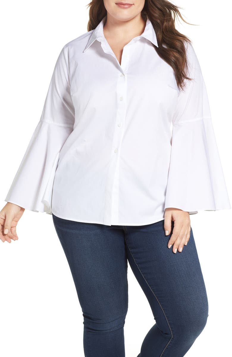 Vince Camuto Bell Sleeve Shirt, Main, color, 