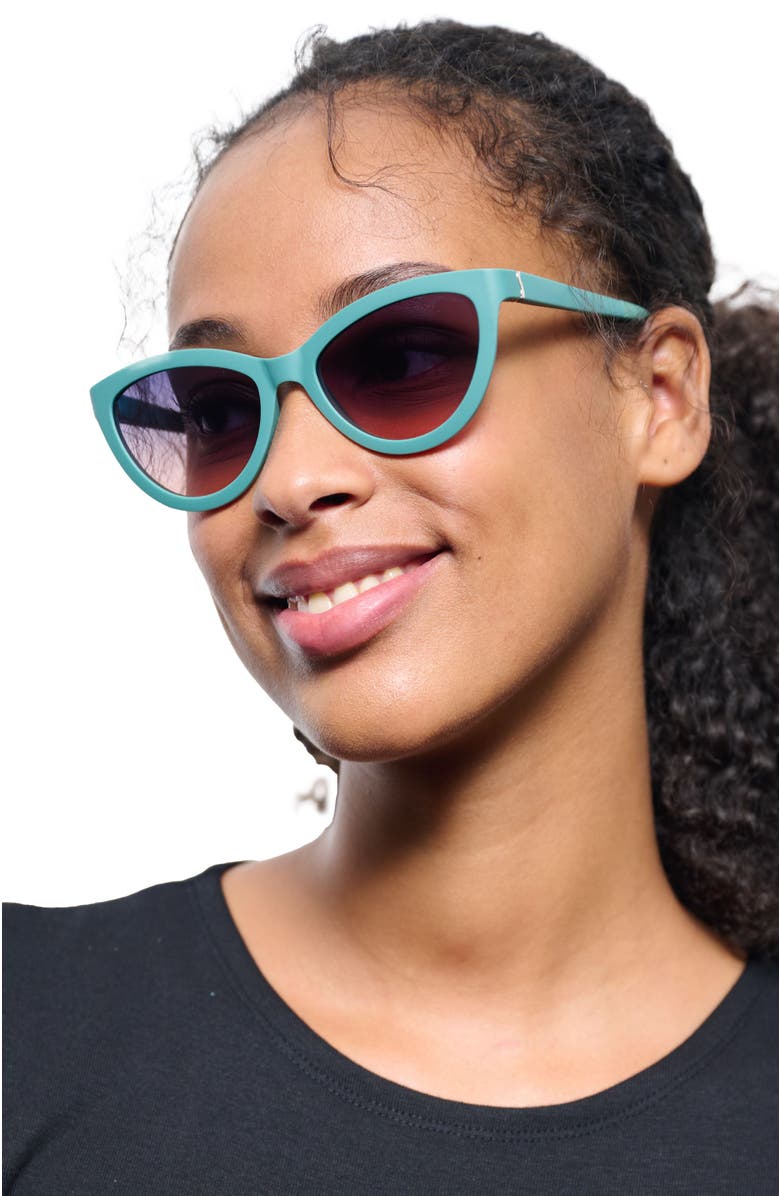 Eco Pearl Sunglasses, Alternate, color, Aqua
