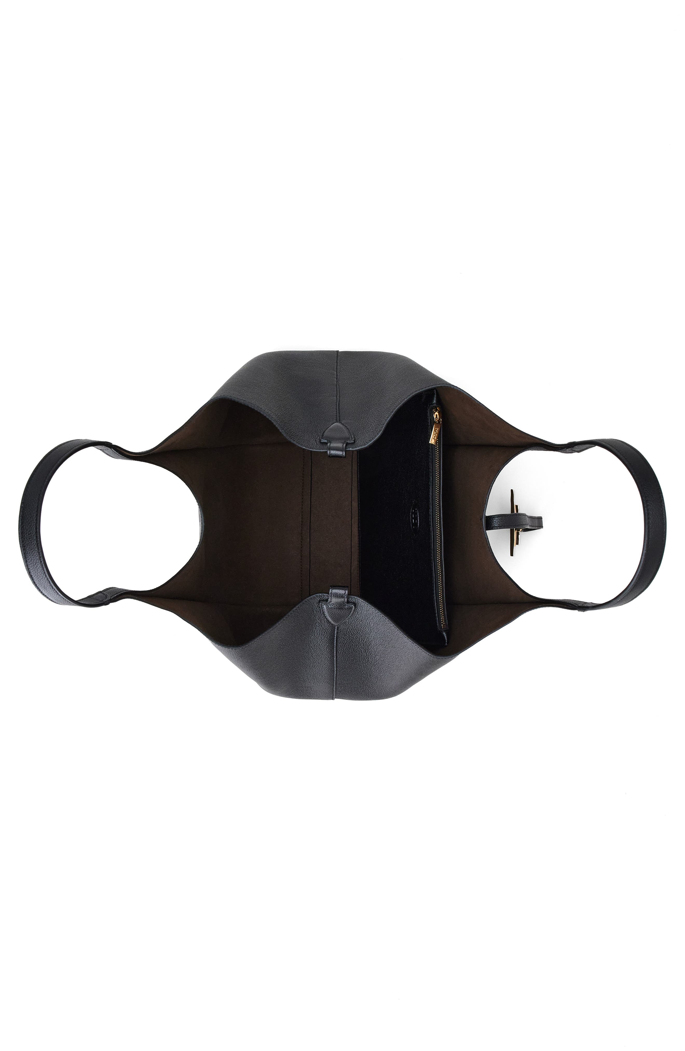 Tod's Medium Shopping Tote, Alternate, color, Nero