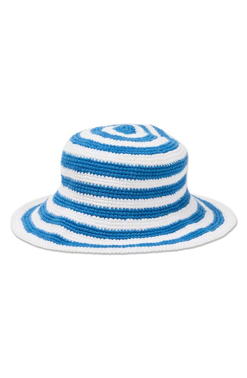 Beach Babe Stripe Cotton Bucket Hat