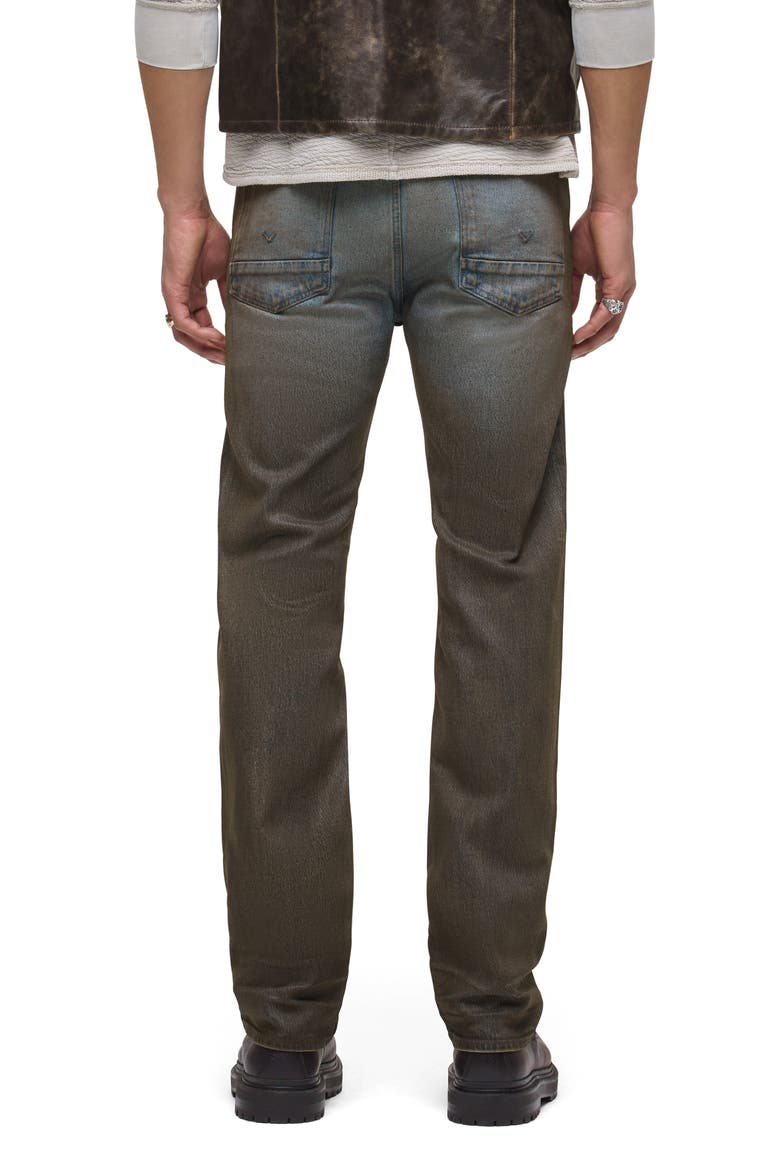 Wes Classic Straight Leg Jeans, Alternate, color, COATED CHOCOLATE
