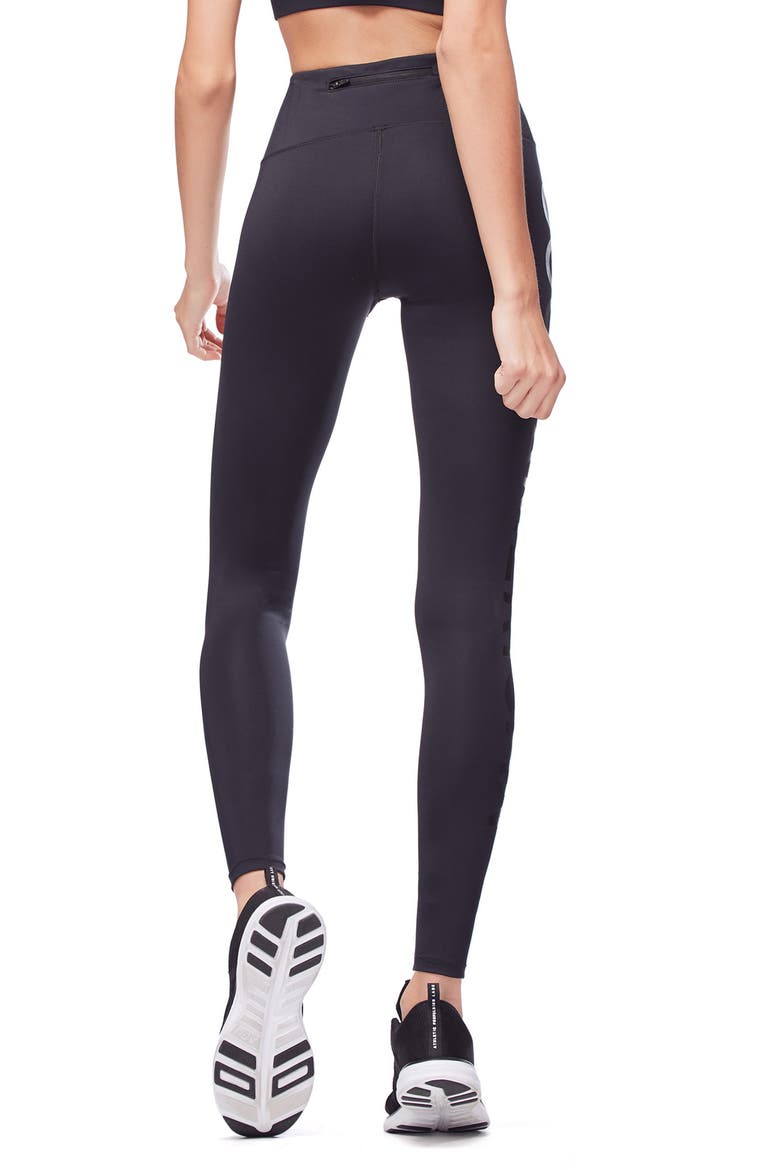 Reflective High Waist Leggings, Alternate, color, BLACK001