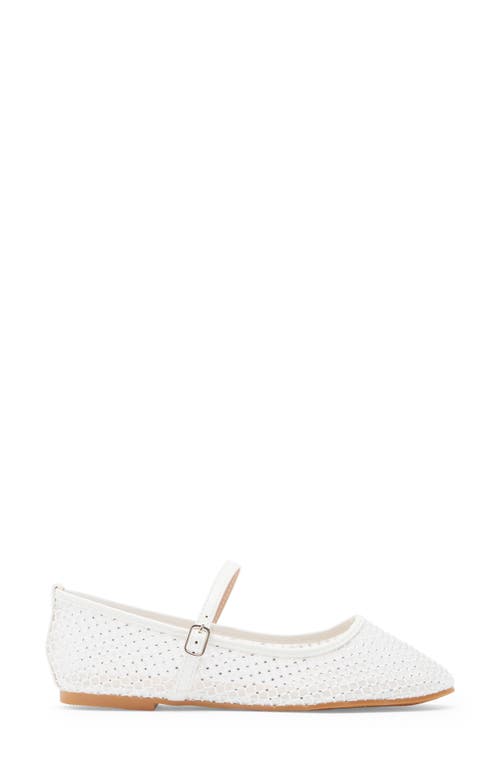 Top Guy Shoes Rosario Rhinestone Mesh Mary Jane Flat