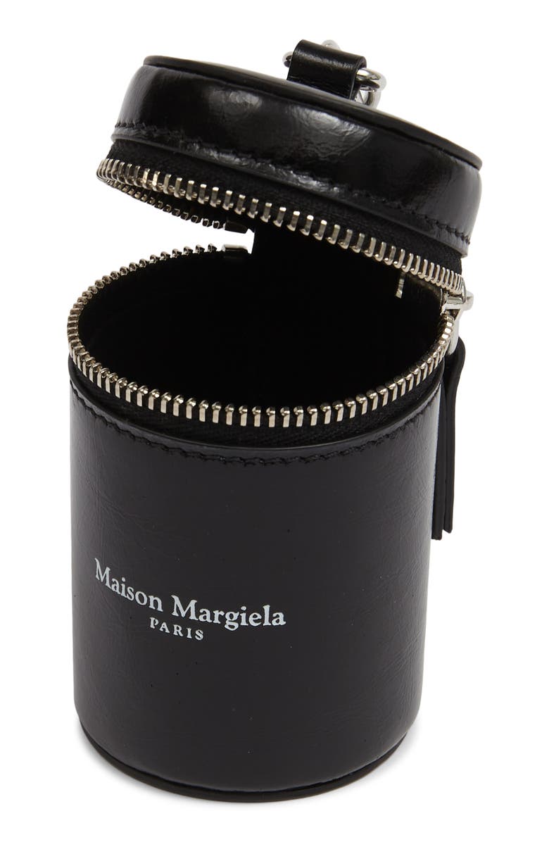 Maison Margiela Leather Waste Bag, Main, color, Black