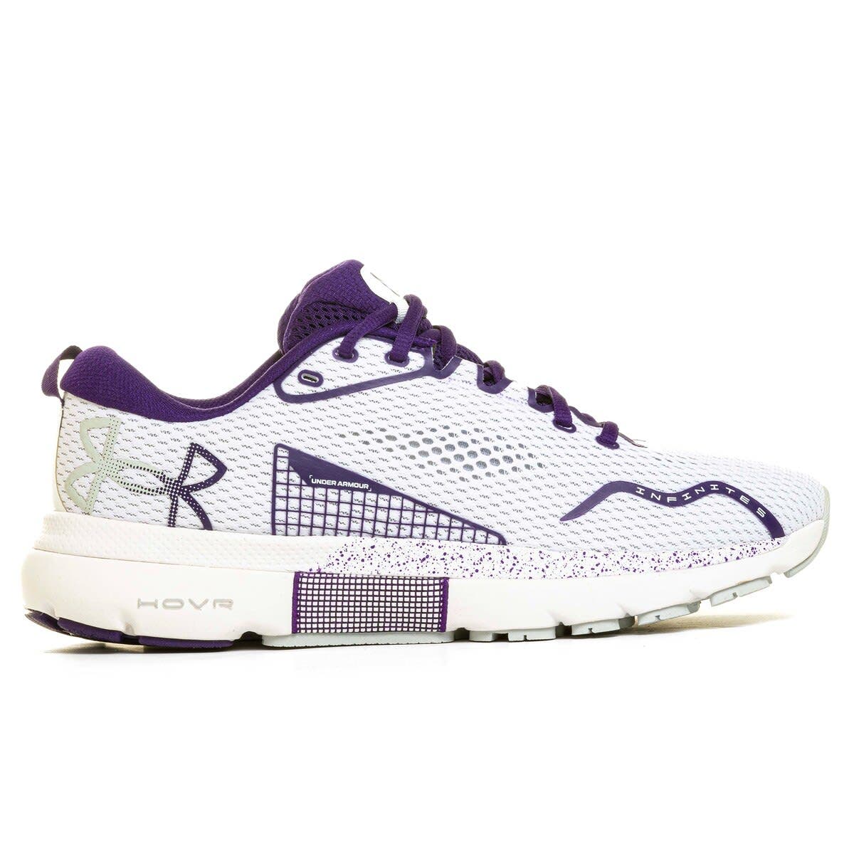 Under Armour White Northwestern Wildcats Infinite 5 Running Shoes, Alternate, color, 