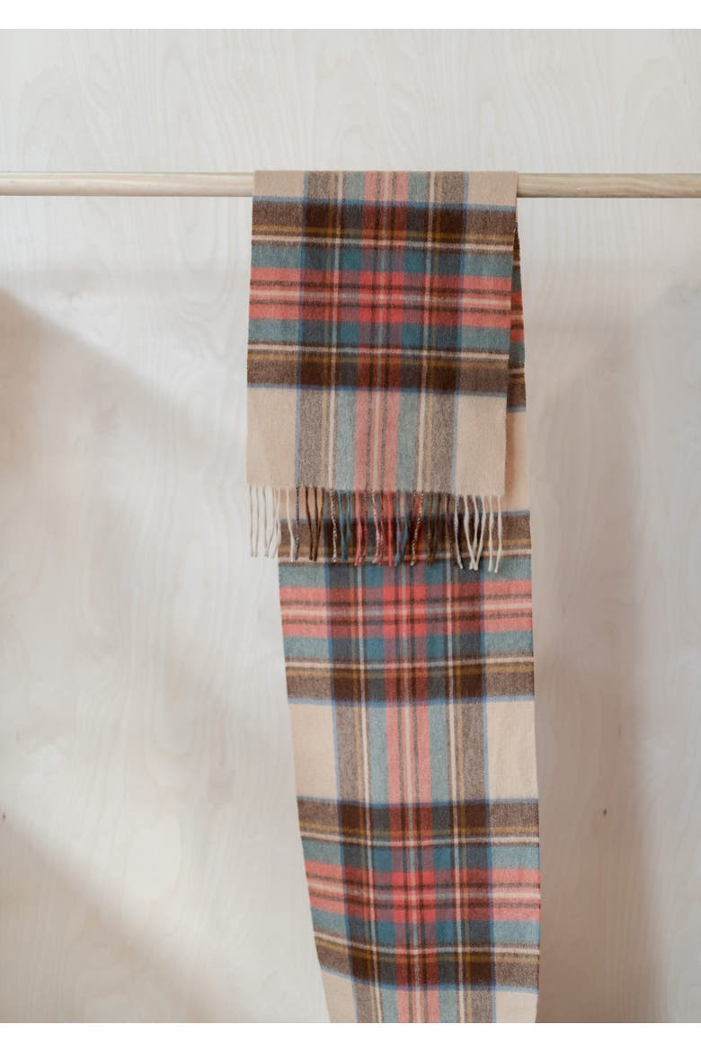 Lambswool Tartan Scarf, Alternate, color, Stewart Dress Antique