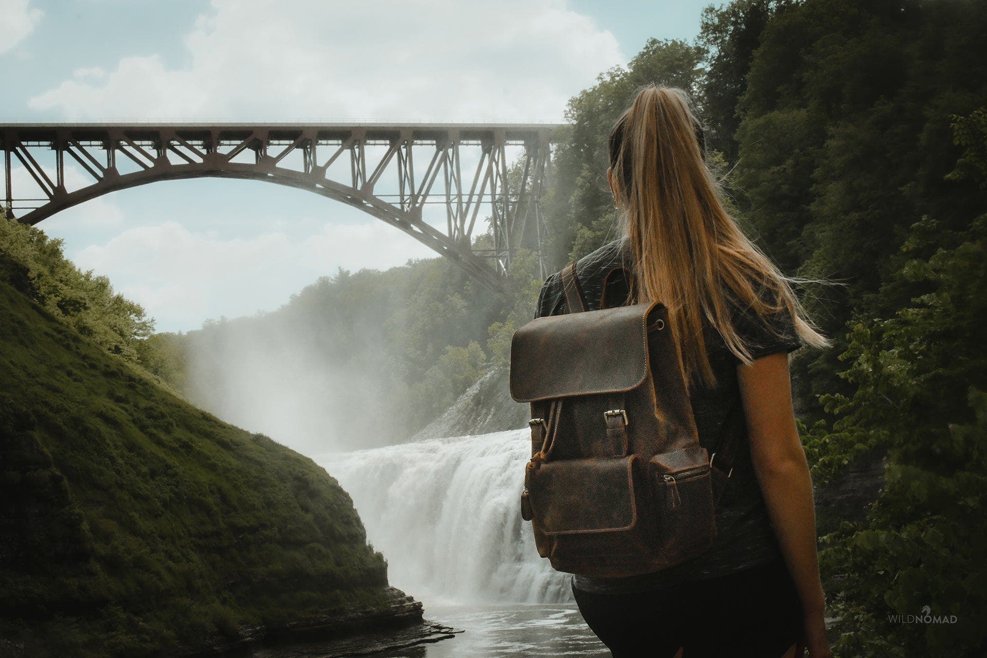 STEEL HORSE LEATHER The Hagen Backpack | Vintage Leather Backpack, Alternate, color, Brown