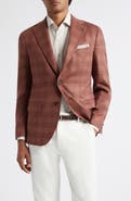 Eleventy Plaid Cashmere & Silk Sport Coat