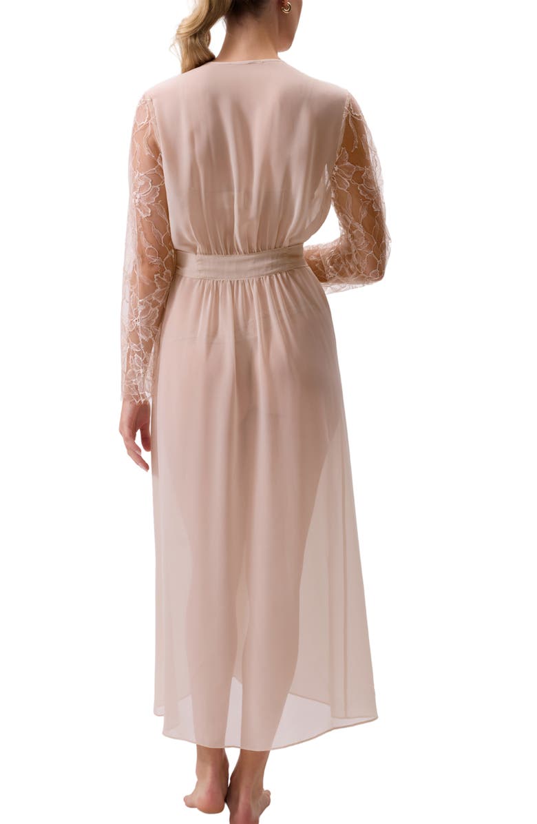 Rya Collection Sincerity Chiffon Robe, Alternate, color, Champagne