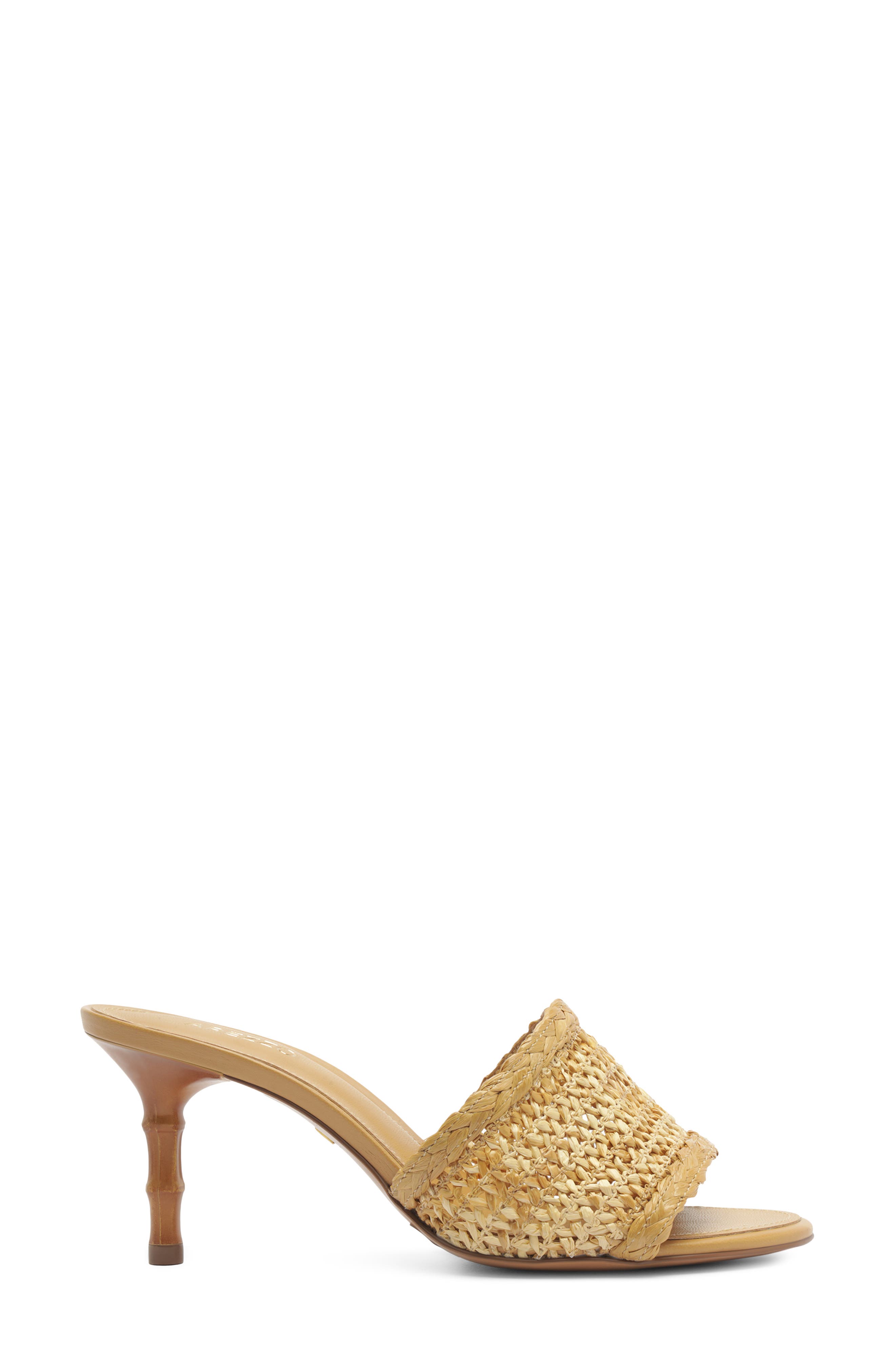 Arezzo Zula Woven Sandal, Alternate, color, Natural/ Caramel