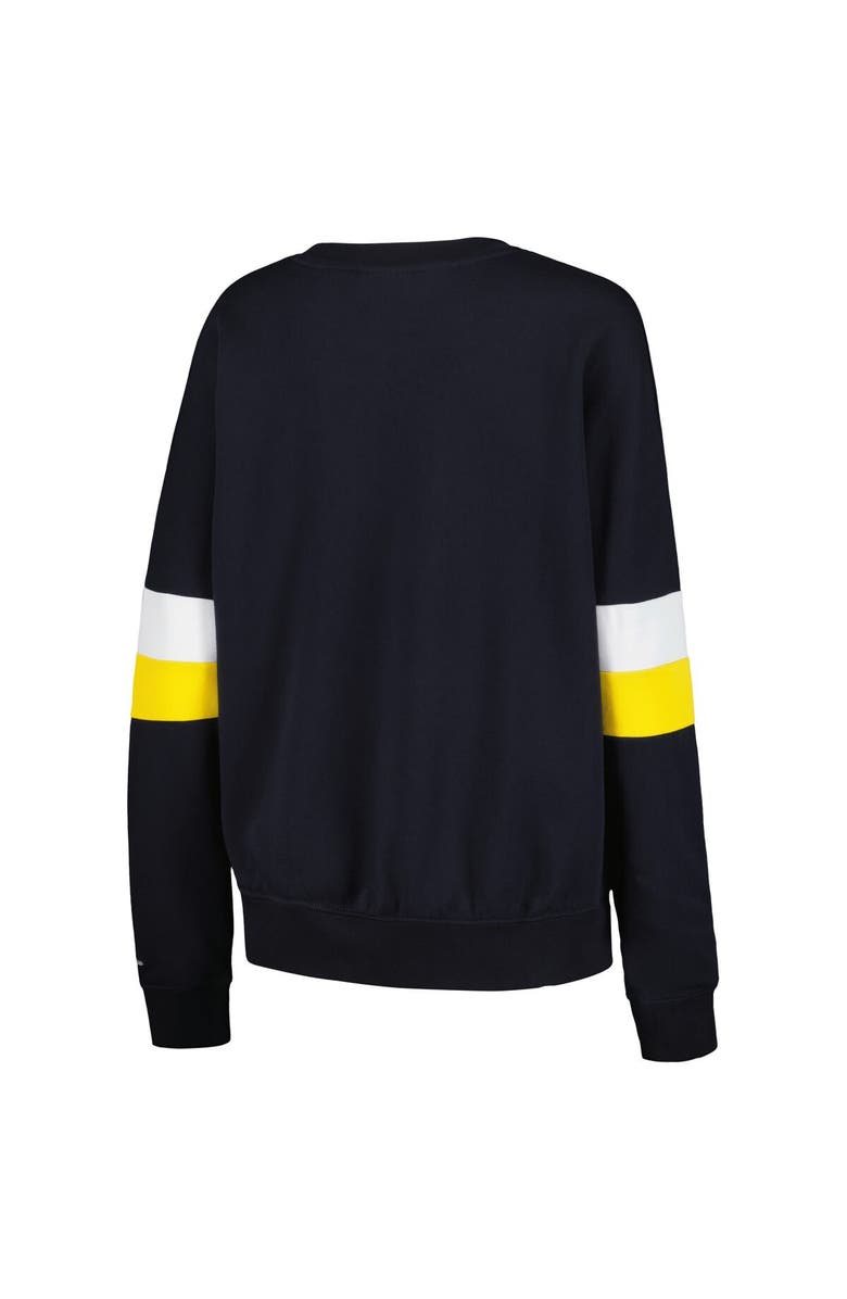 New Era Women's New Era Navy Milwaukee Brewers Game Day Crew Pullover Sweatshirt, Alternate, color, 