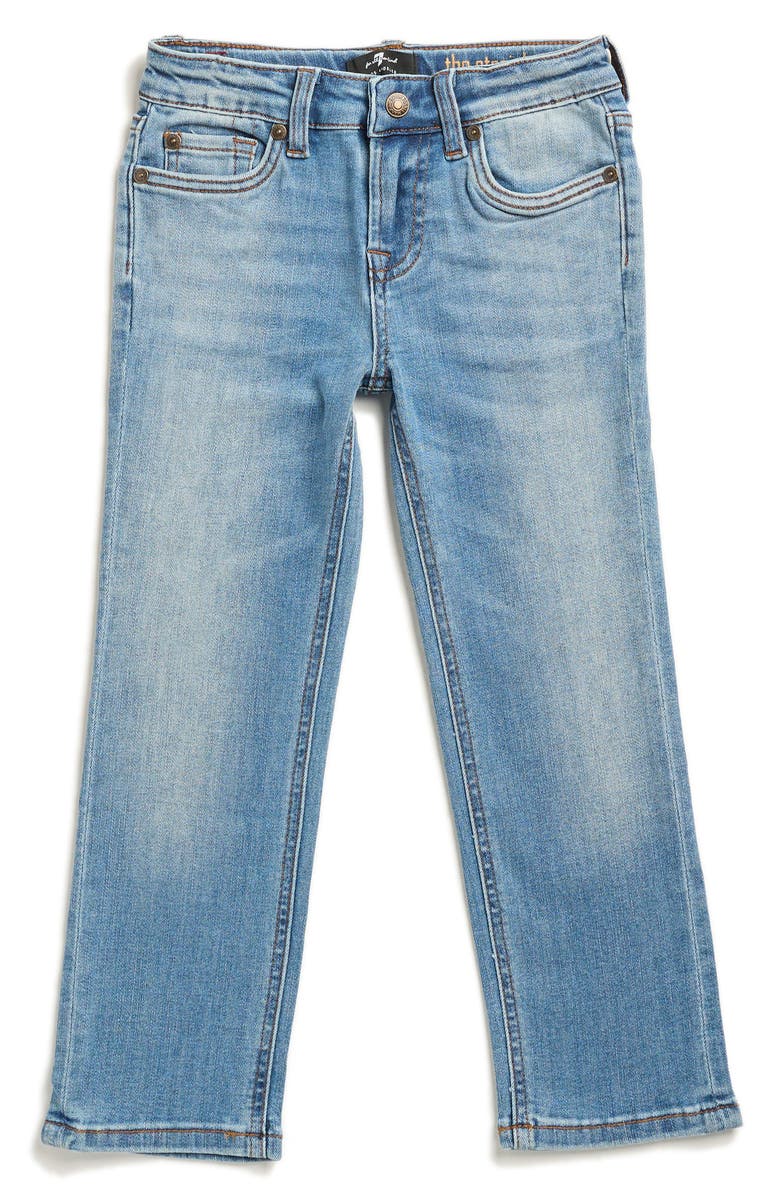 7 For All Mankind Kids' Stretch Straight Leg Jeans, Main, color, Underline