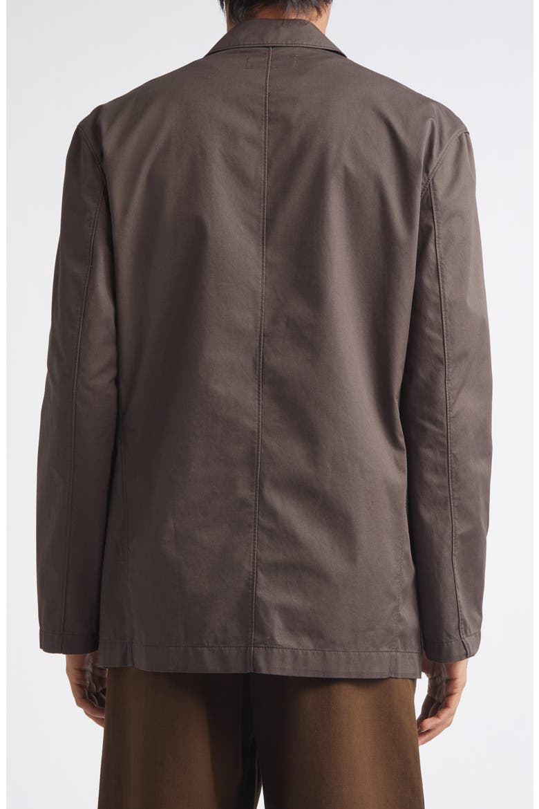 Double Breasted Cotton Twill Workwear Jacket, Alternate, color, RISTRETTO