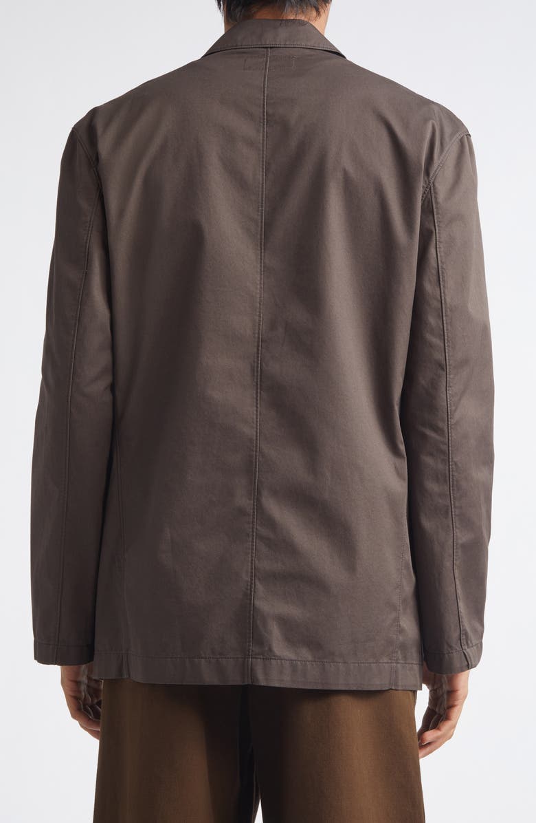 Lemaire Double Breasted Cotton Twill Workwear Jacket, Alternate, color, Ristretto