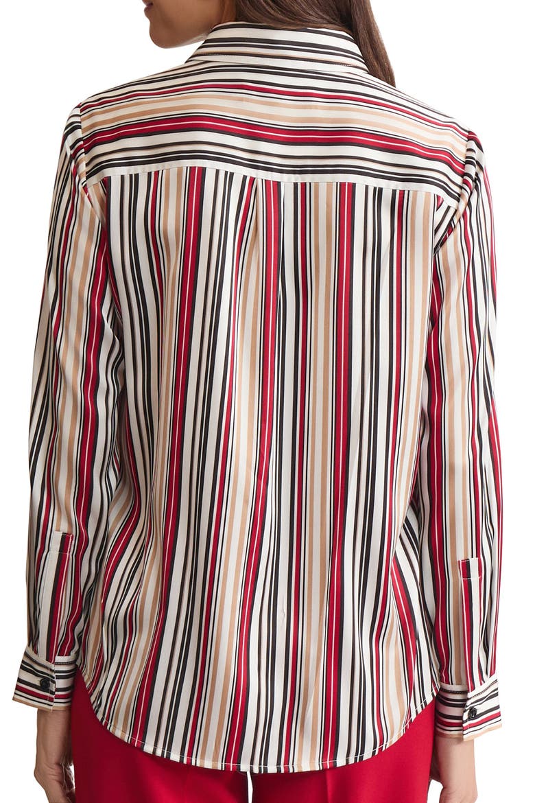 Stripe Button-Up Shirt, Alternate, color, VANILLA ICE MULTI