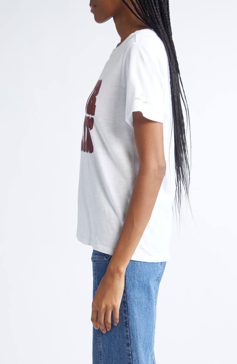 Cinq à Sept Bonjour Darlin Graphic T-Shirt, Alternate, color, White/Wineberry