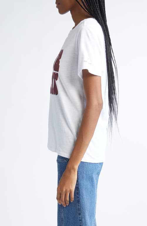 Cinq À Sept Bonjour Darlin Graphic T-shirt In White