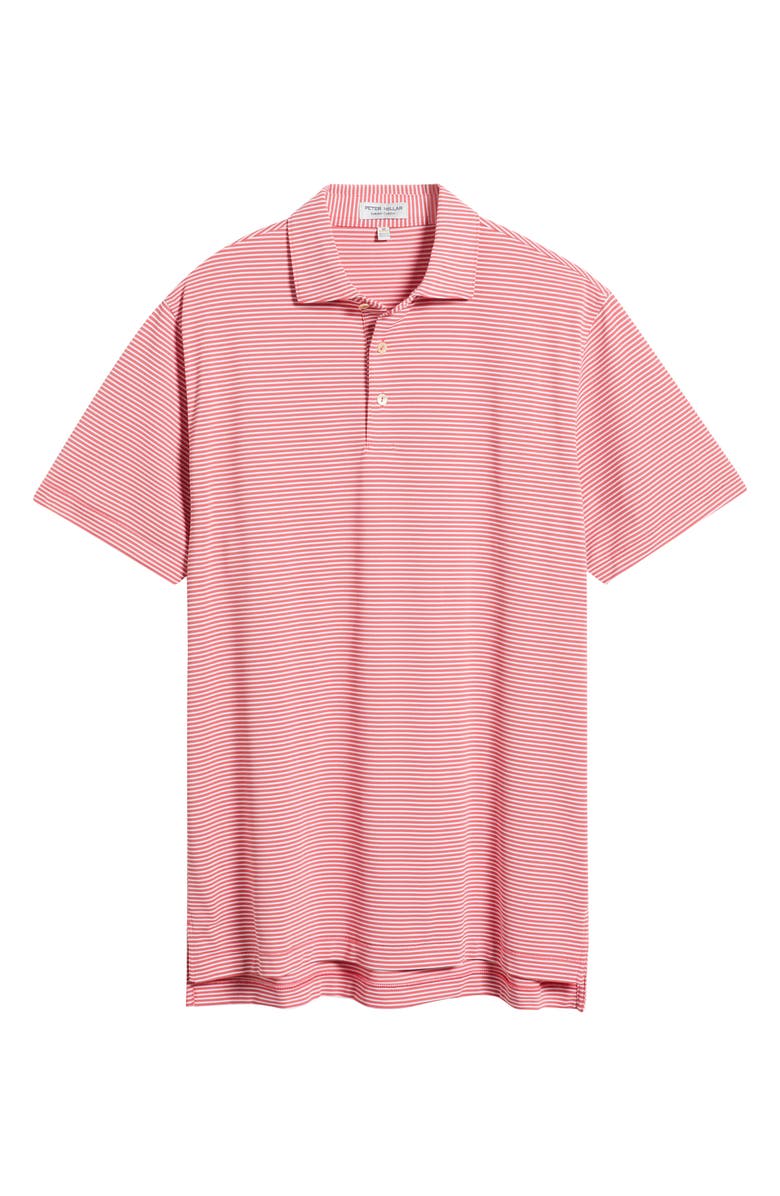 Peter Millar Grace Stripe Performance Piqué Polo, Alternate, color, Tango Pink