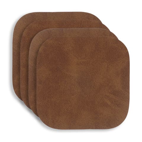 Santiago Rectangular Bio Based Vinyl Coasters, Set of 4