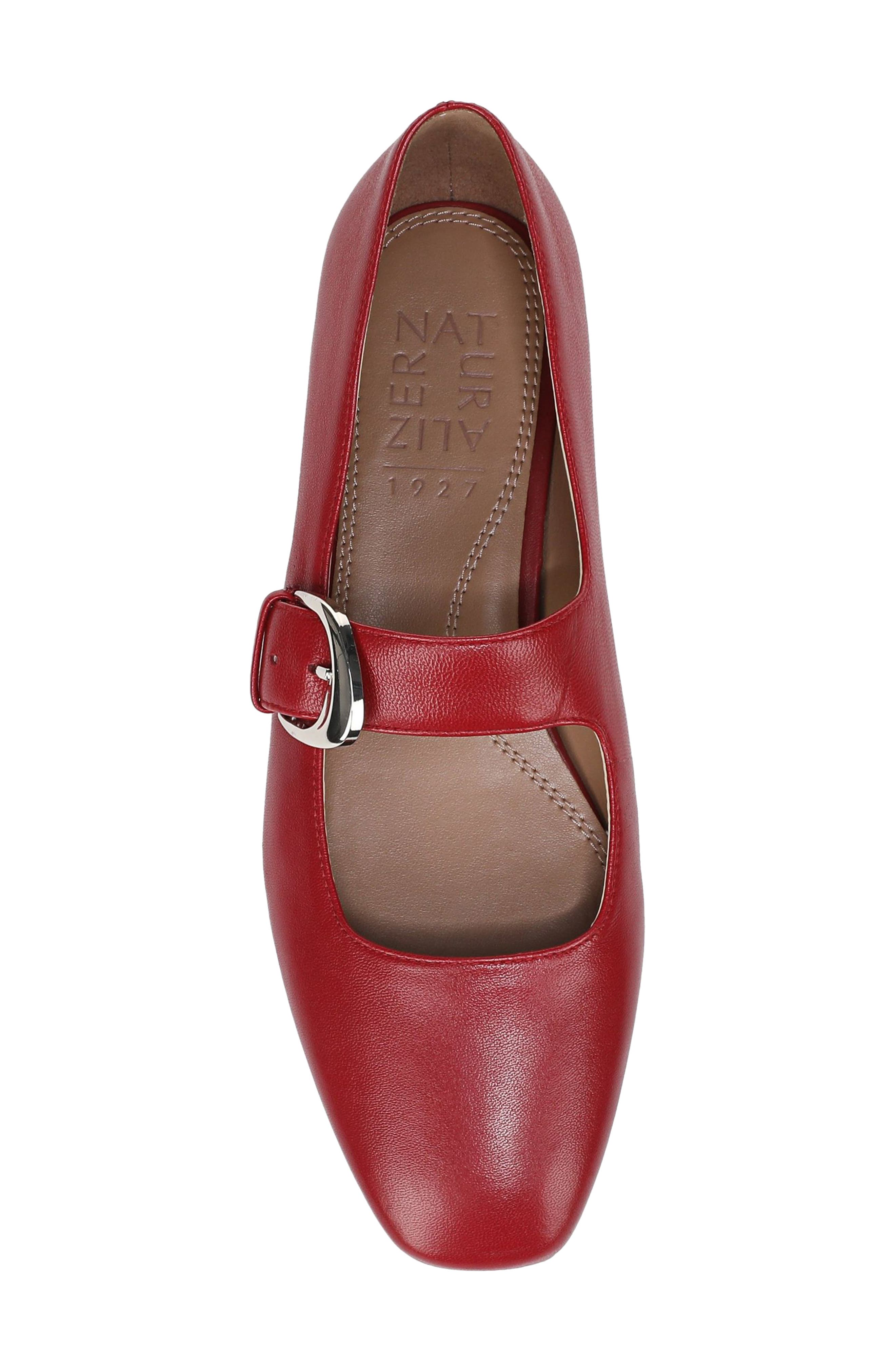Naturalizer Cosmic Mary Jane Flat, Alternate, color, Hearts Flame Red