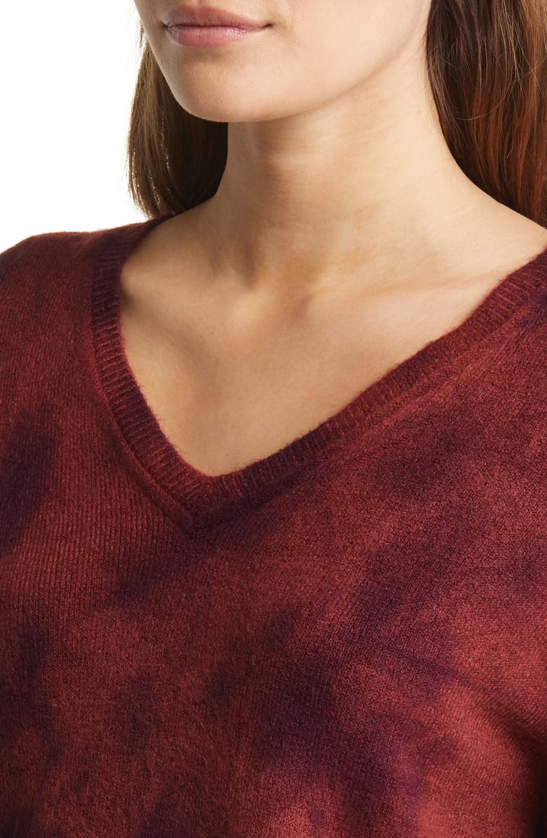 Wit & Wisdom V-Neck Blouson Long Sleeve Sweater, Alternate, color,