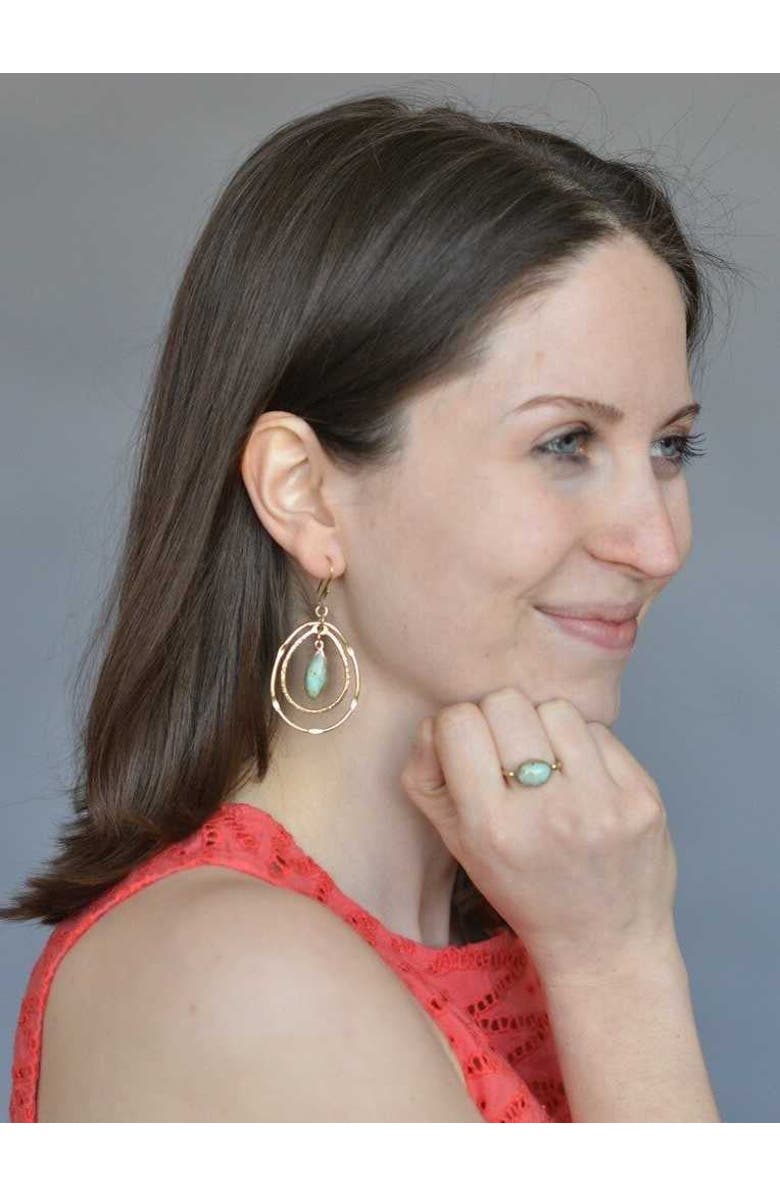 Fair Anita Adela Dangle Earrings, Alternate, color, Green