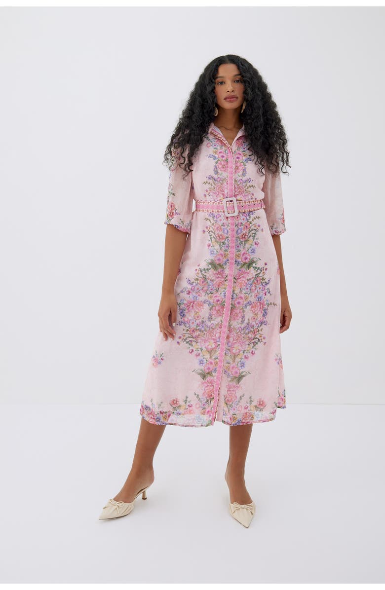RAISHMA Pink Rose Dress, Main, color, Pink