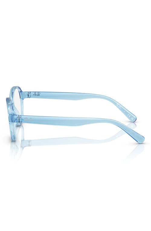 Shop Ray Ban Ray-ban Kids' 42mm Small Phantos Optical Glasses In Clear Blue