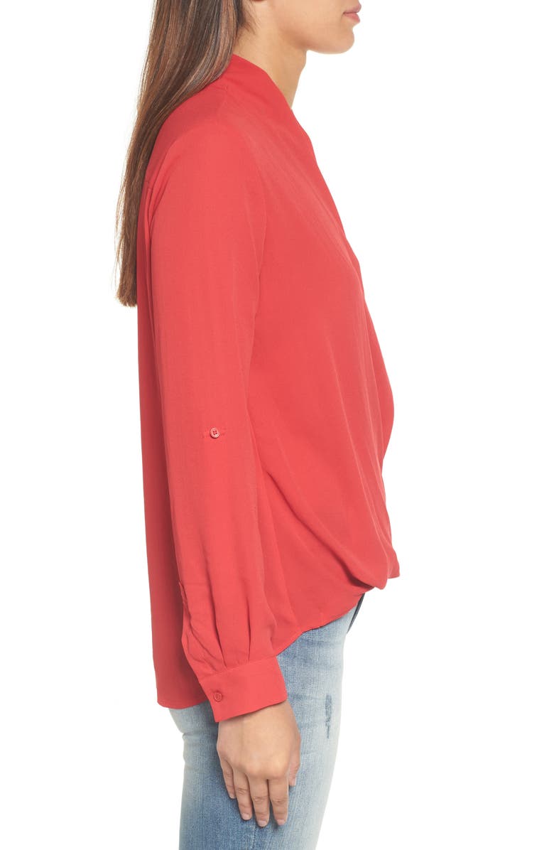 Pleione Faux Wrap Blouse, Alternate, color,