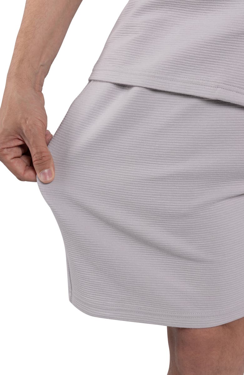 Spring + Mercer Textured Golf Shorts, Alternate, color, Gray