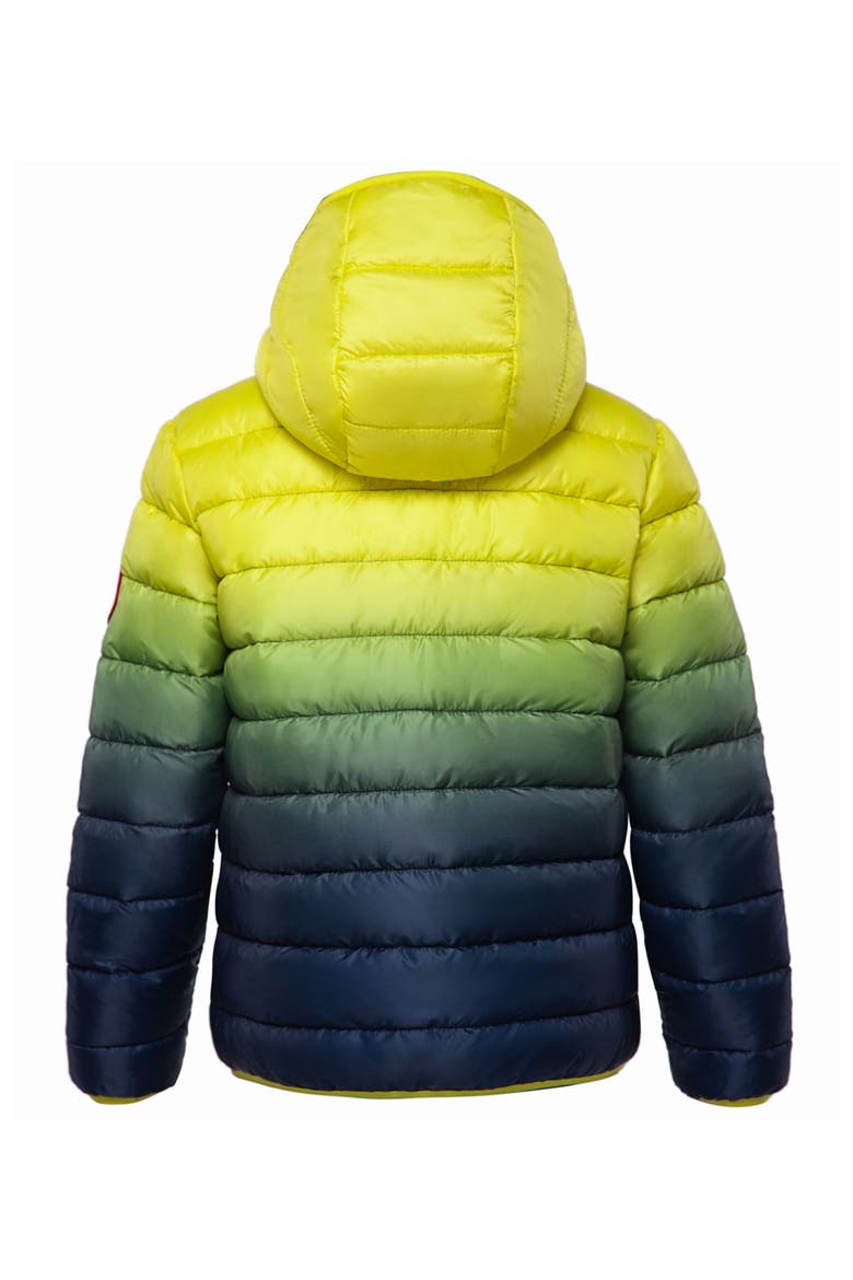 Kids' Reversible Puffer Jacket, Alternate, color, Neon gradient