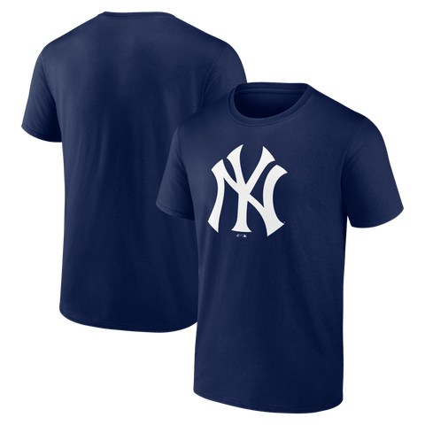 Men's Logo Athletic Navy New York Yankees Official Logo T-Shirt
