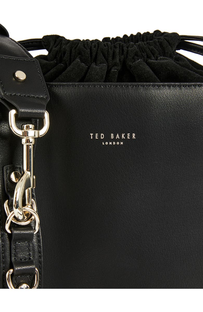 Ted Baker London Equesa Equestrian Bucklet Leather Bucket Bag, Alternate, color,