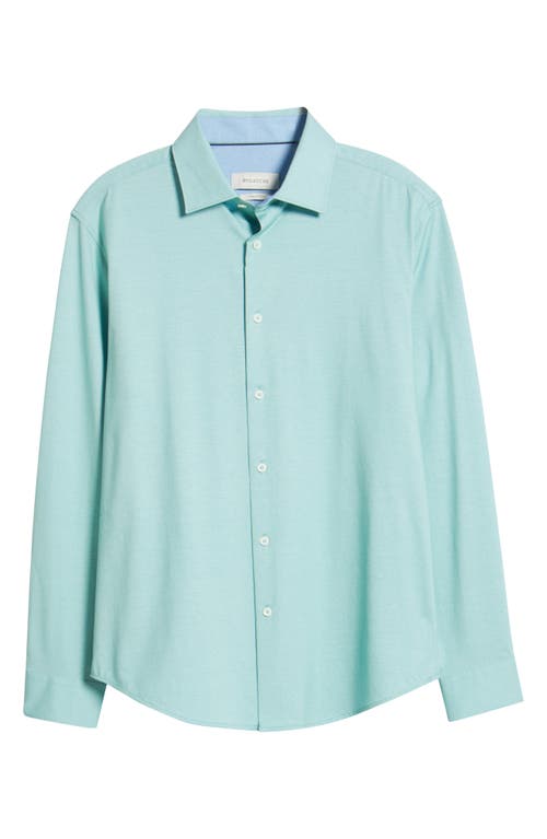 Bugatchi Jimmy Ooohcotton® Solid Button-up Shirt In Menthol