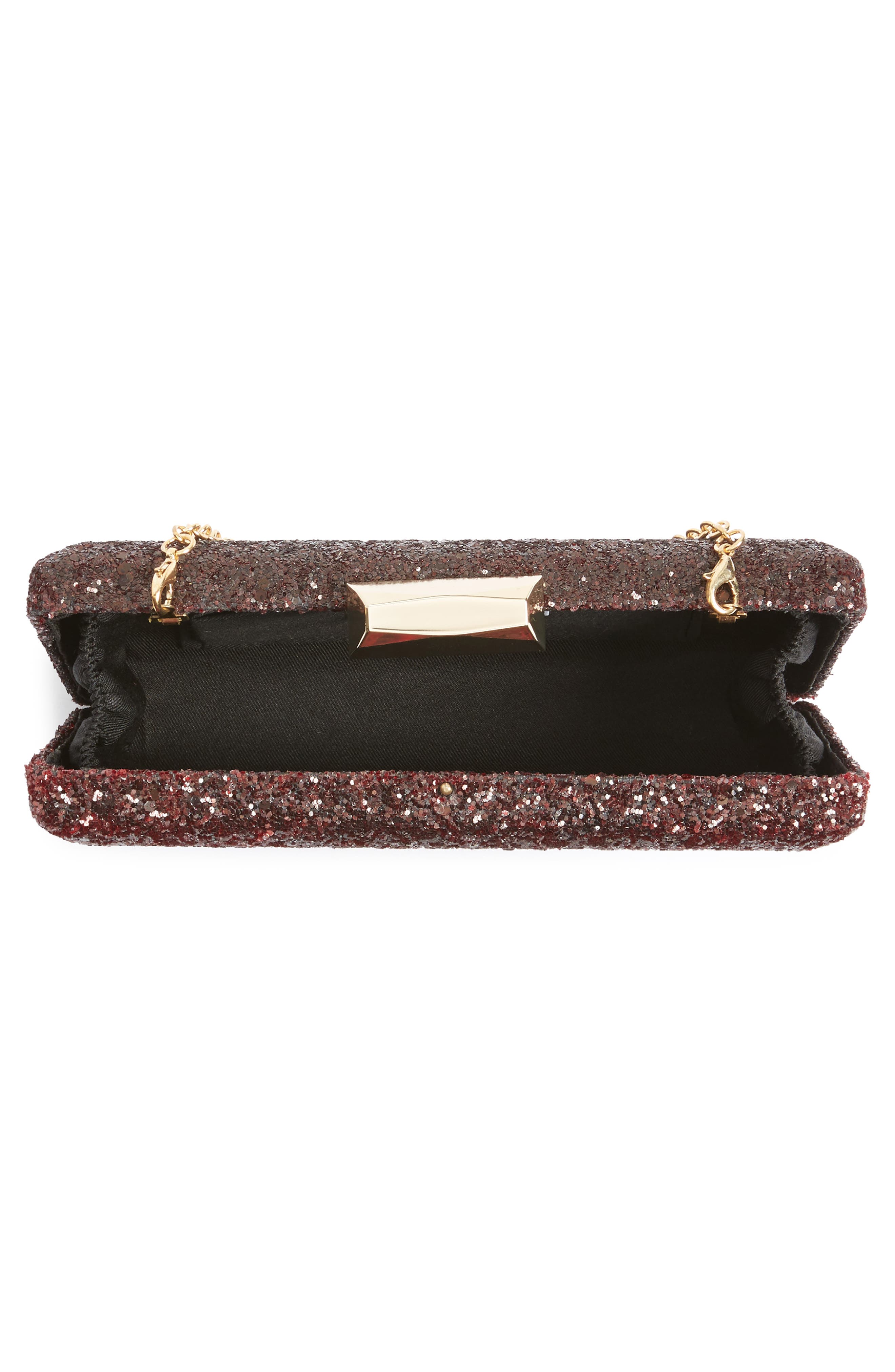 Glitter Minaudière, Alternate, color, OXBLOOD
