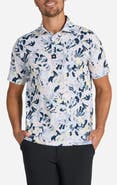 Bad Birdie Savannah Swing Abstract Floral Performance Golf Polo