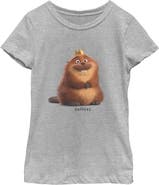 Hoppers Girl's Hoppers Happy King George Pose  Graphic T-Shirt