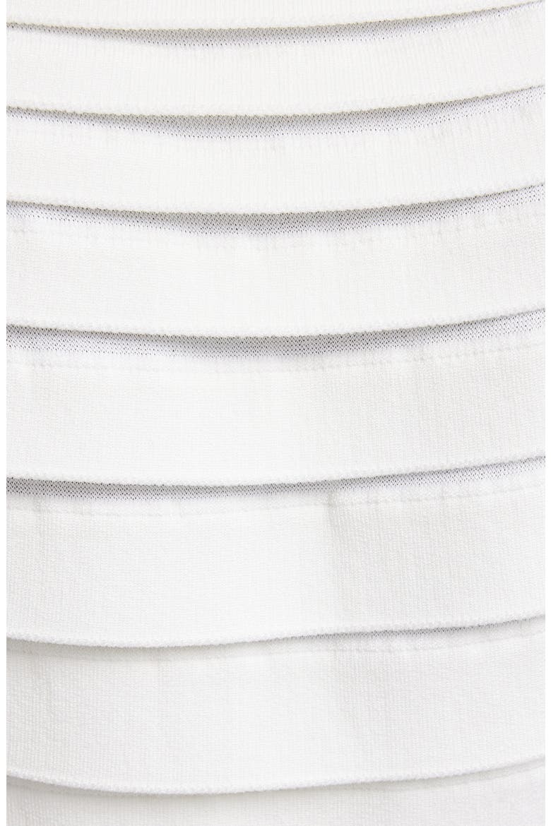 Tube Layered Stripe Dress, Alternate, color, BLANC