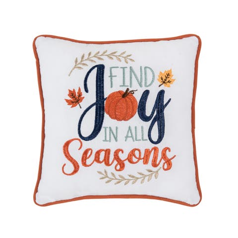 Find Joy In All Seasons Small/Petite Accent Pillow