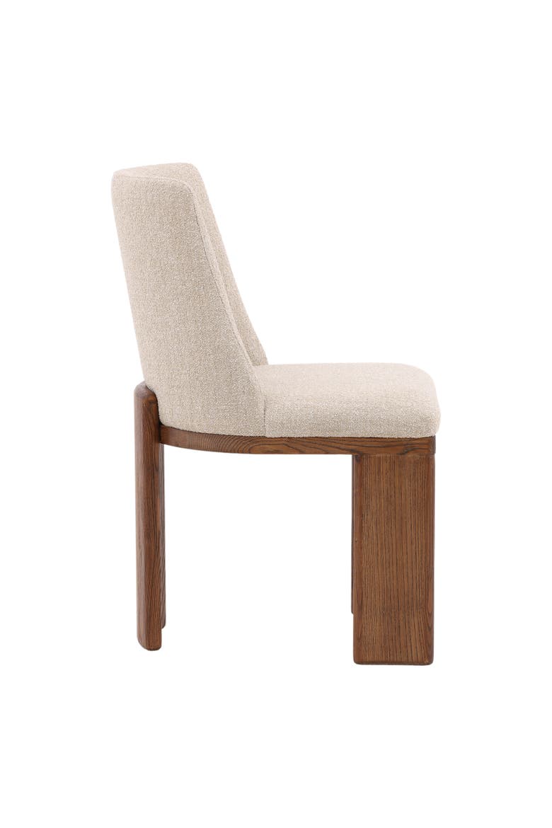 Esmée Boucle Dining Chair, Alternate, color, Brown