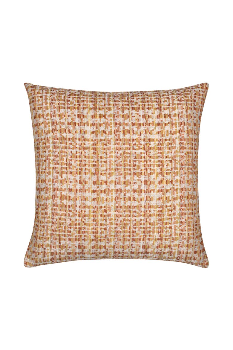 Channel Textured Chenille Indoor & Outdoor Woven Accent Pillow, Main, color, Sunset