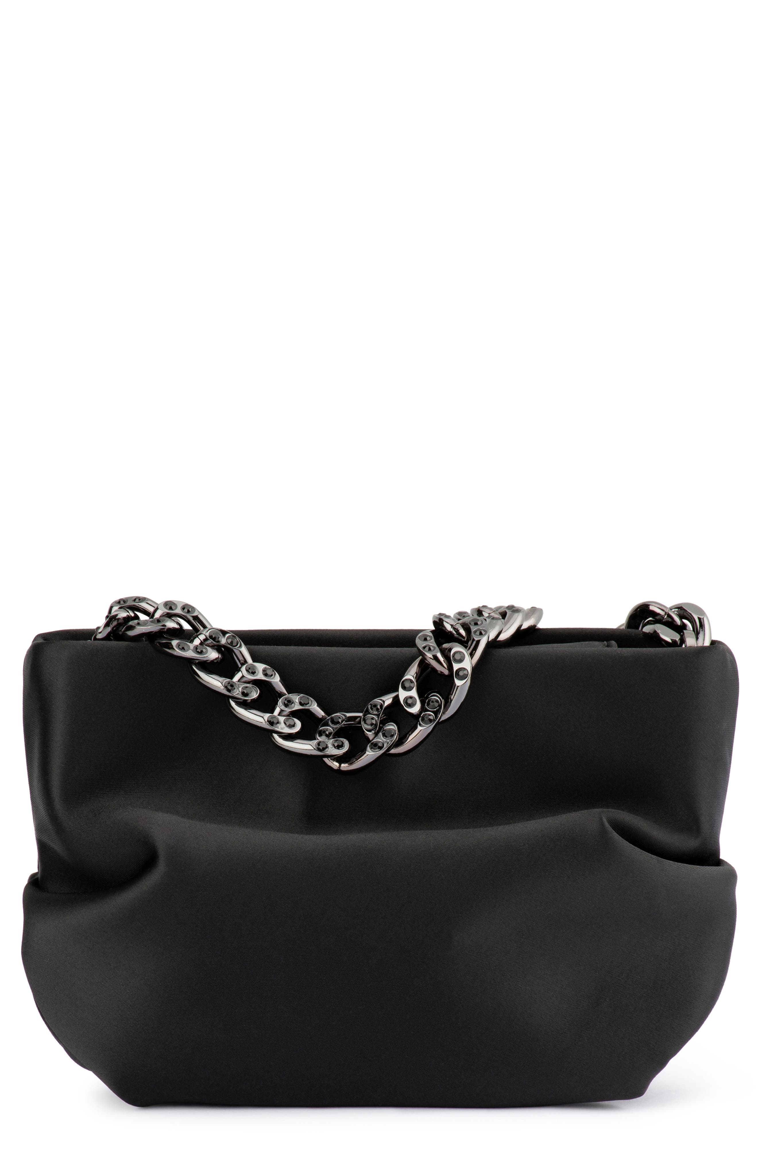 Olga Berg Jule Satin Top Handle Bag