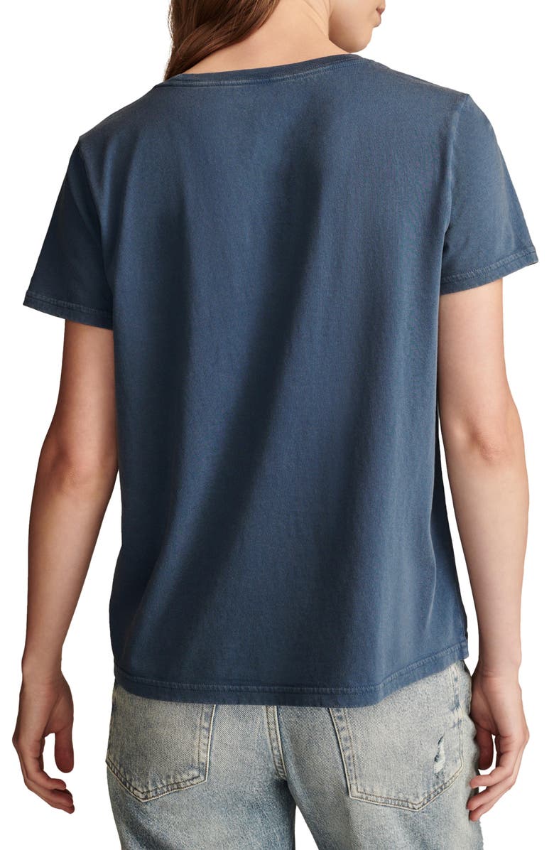 Lucky Brand Sugar Skull Logo Graphic T-Shirt, Alternate, color,