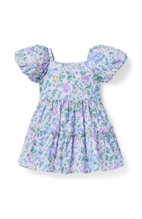 Floral Puff Sleeve Dress (Little Kid & Big Kid)