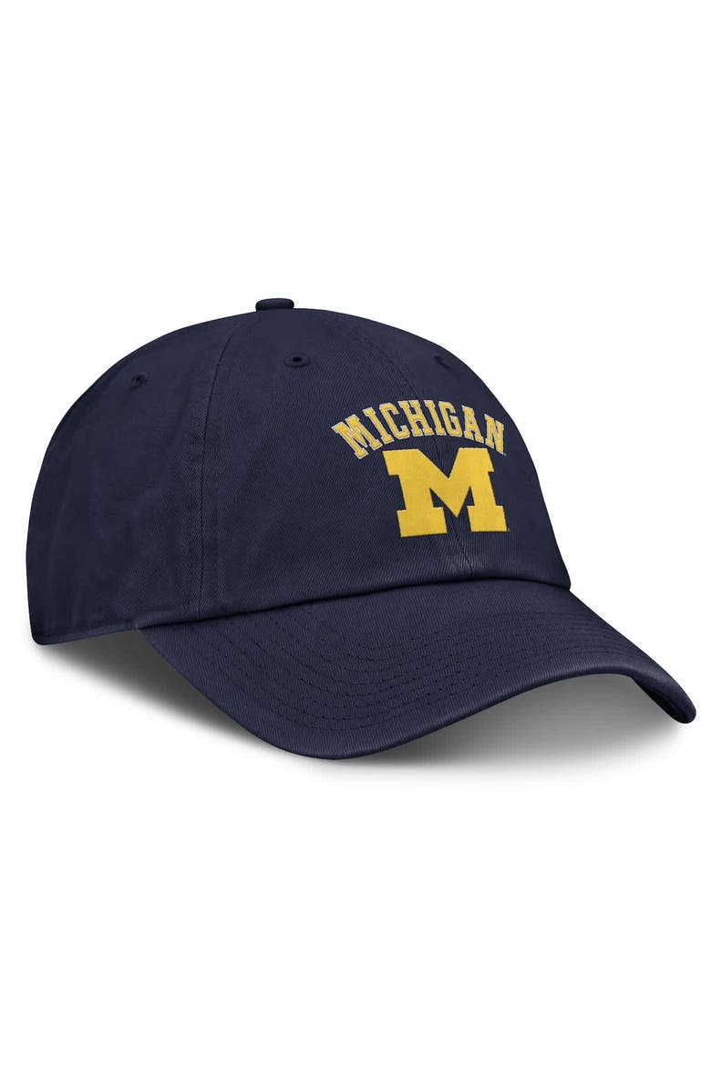 Jordan Brand Men's Jordan Brand Navy Michigan Wolverines Club Adjustable Hat, Alternate, color, Navy