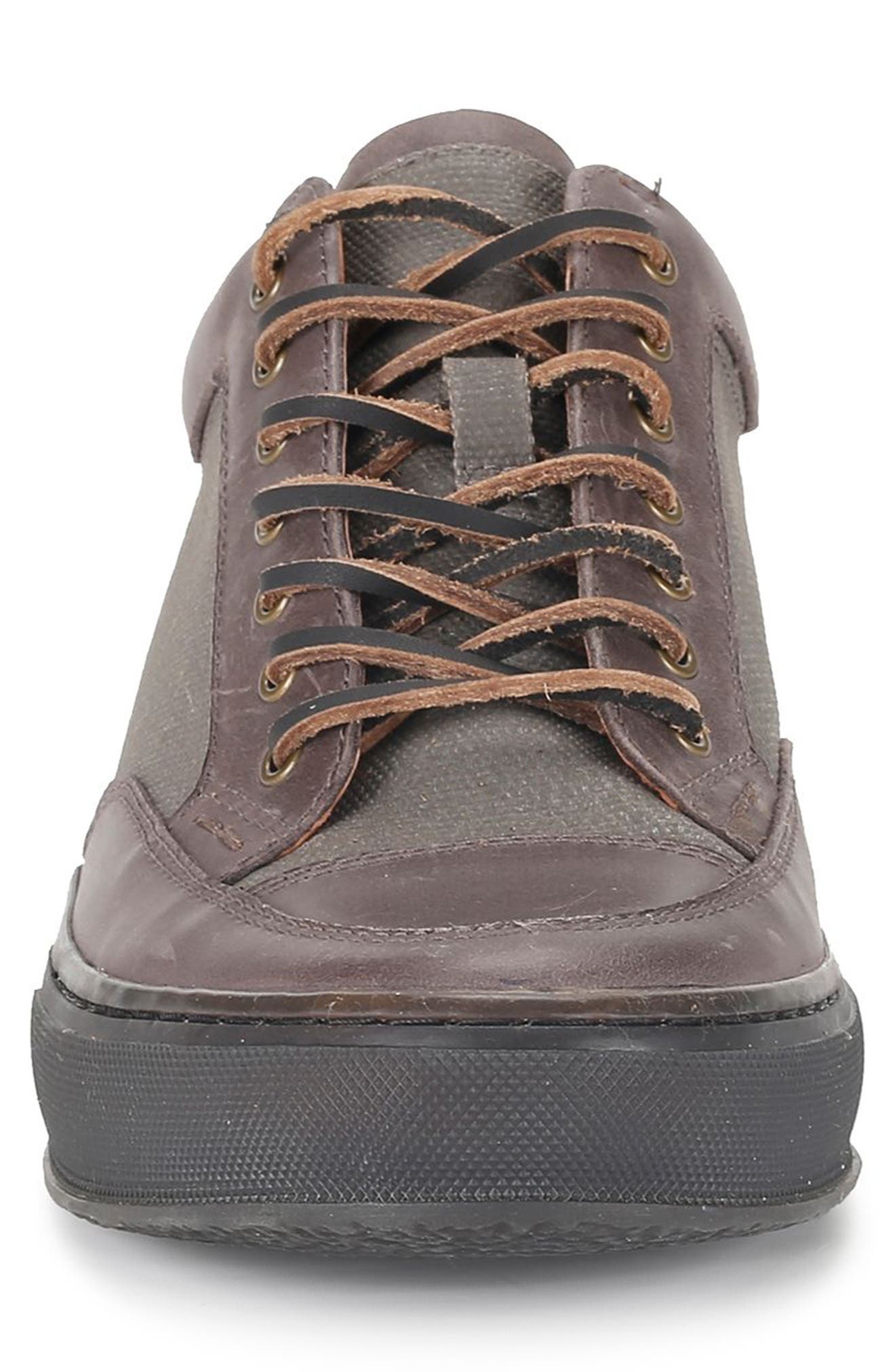 Frye Hoyt Low Water Resistant Sneaker, Alternate, color, Charcoal