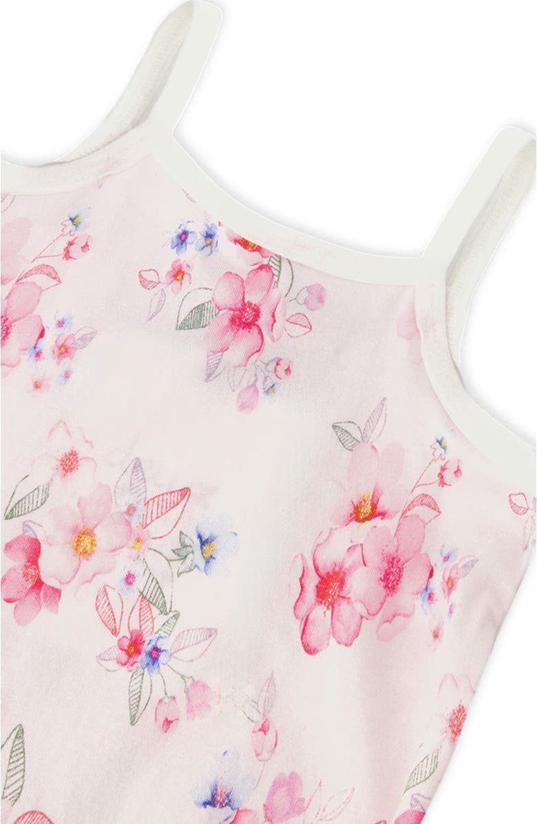 Deux par Deux Organic Cotton Flowers Tank Underwear, Alternate, color, Pink Printed Flowers