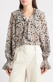 KOBI HALPERIN Glimmer Ruffle Top