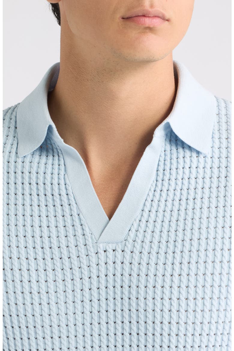 Merit Cotton Blend Polo, Alternate, color, SOFT BLUE